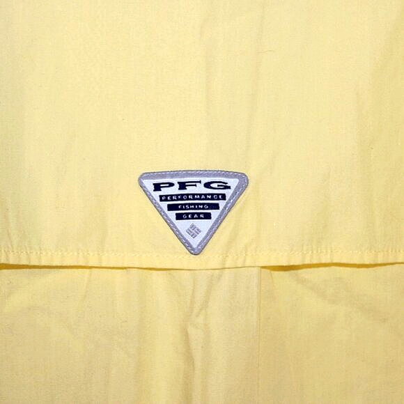 Columbia PFG Vented Fishing Shirt – Short Sleeve – Size M – Yellow - Picture 7 of 8